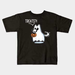 Ghost Dog Cute Ghost Dog Kids T-Shirt